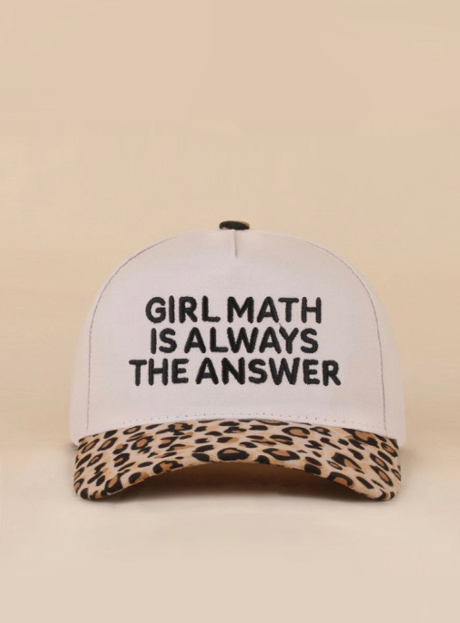Girl Math Two Tone Hat