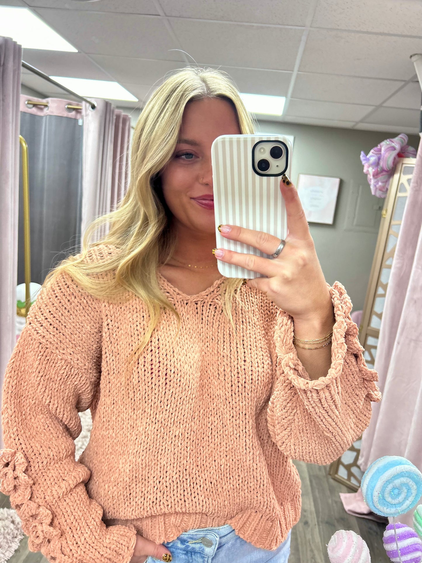 Chunky Knit Sweater Top