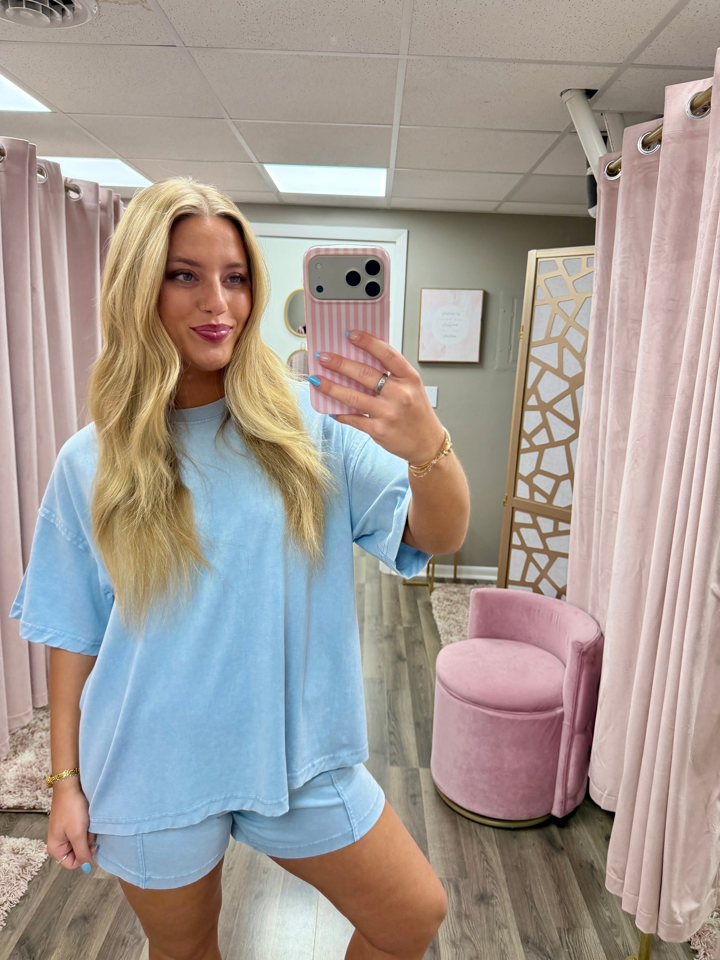 Mineral Wash Side Slit Tee