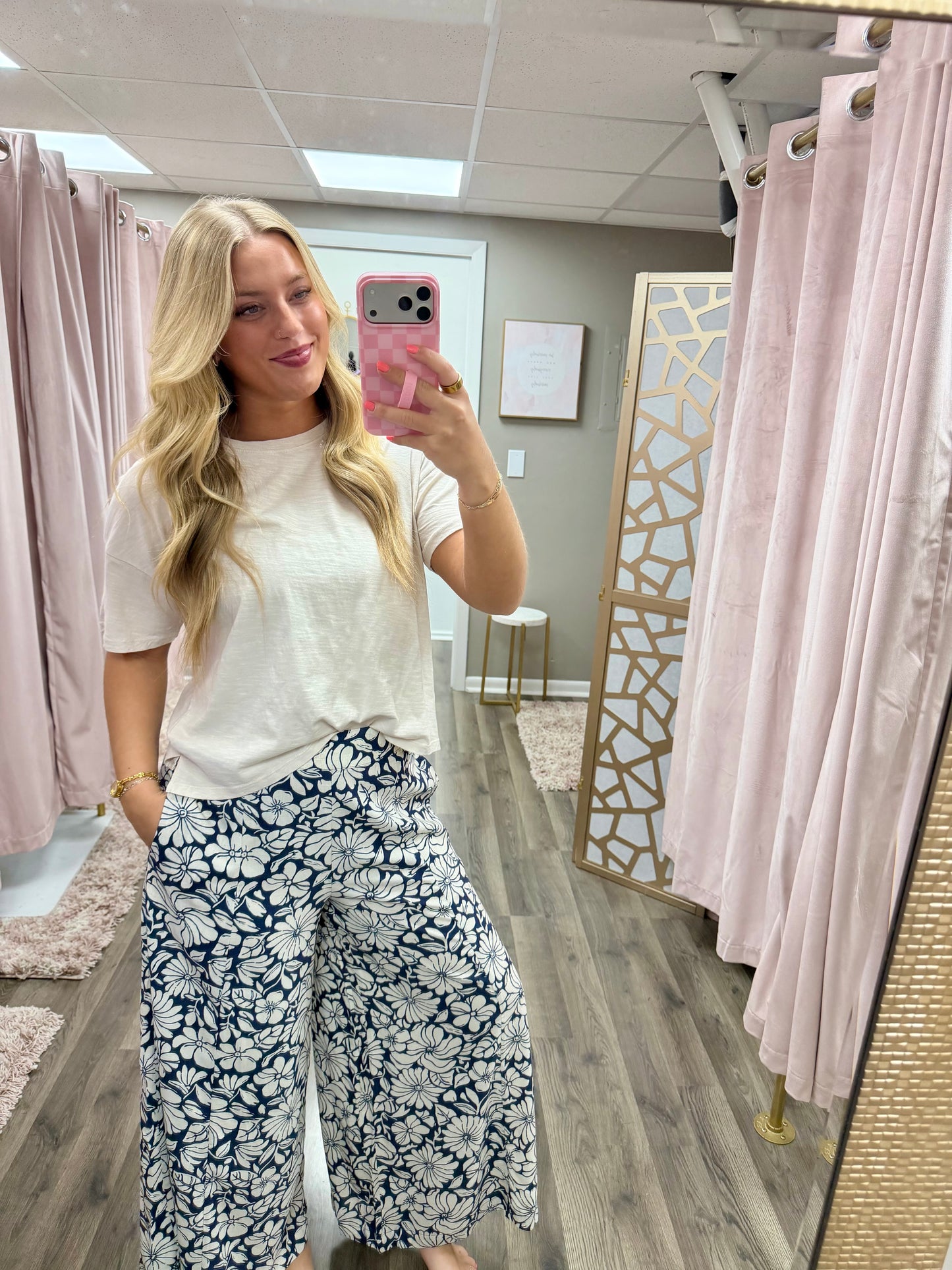 Bloom Wide Leg Elastic Waist Pant