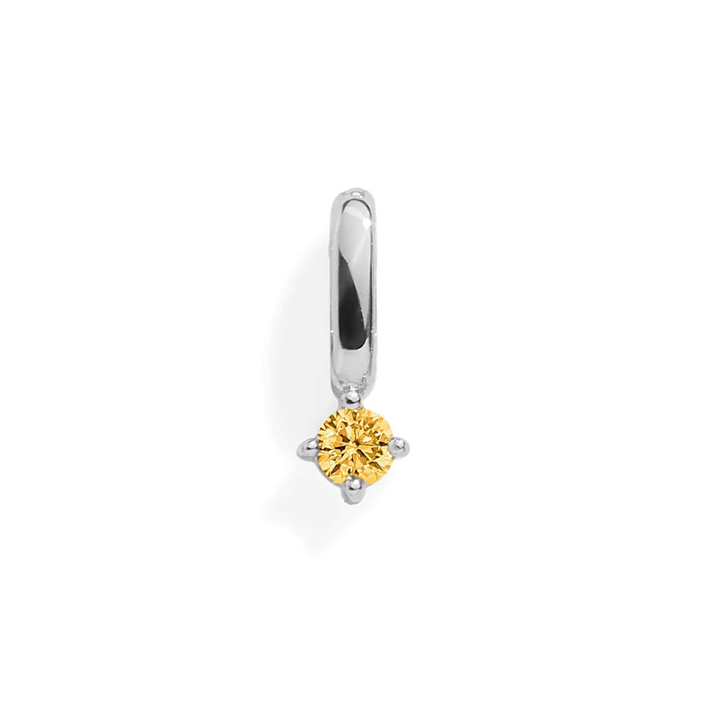 Birthstone Charm: Yellow Topaz / Gold