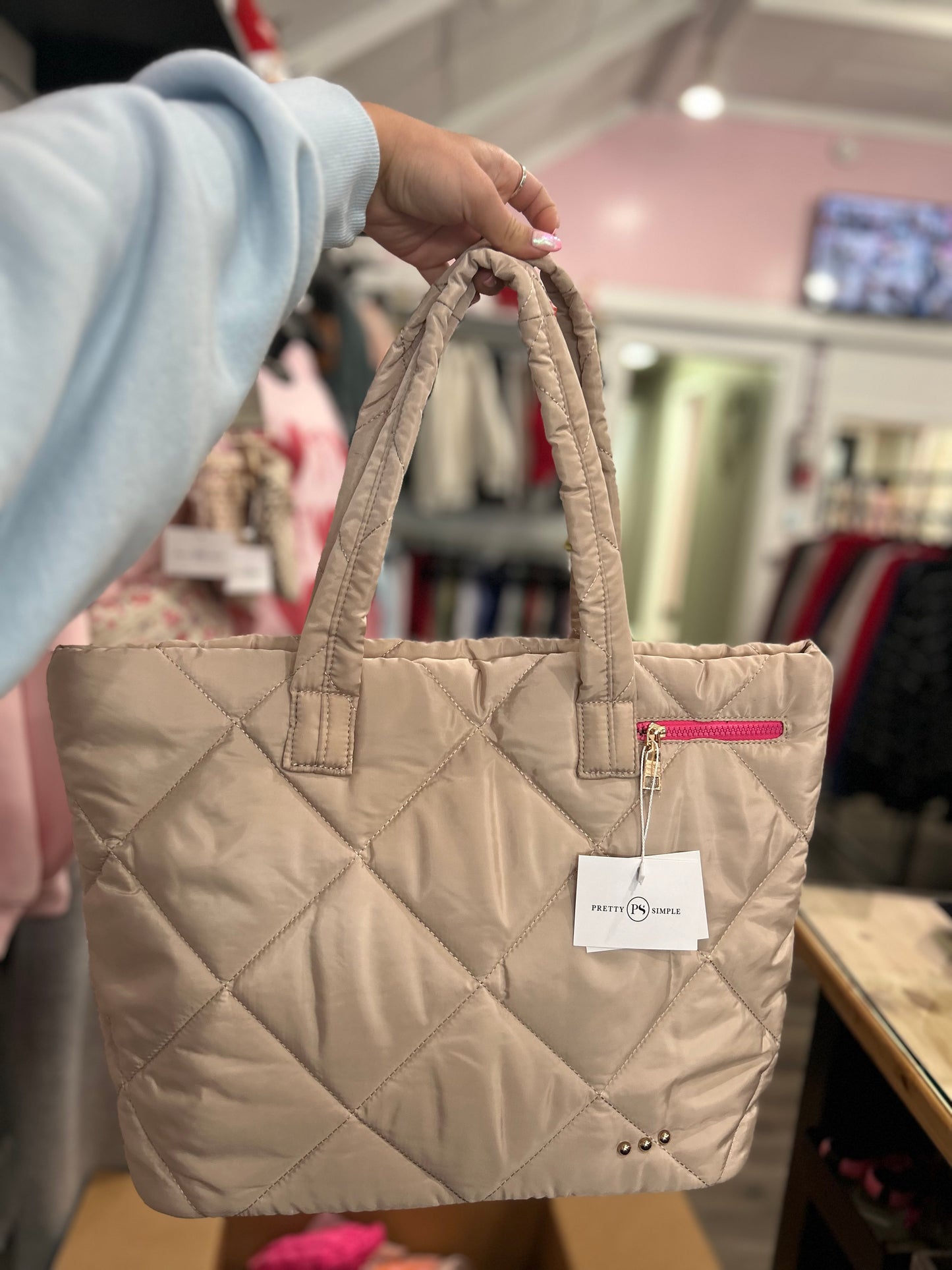 PS Puffer Quilted Tote Bag