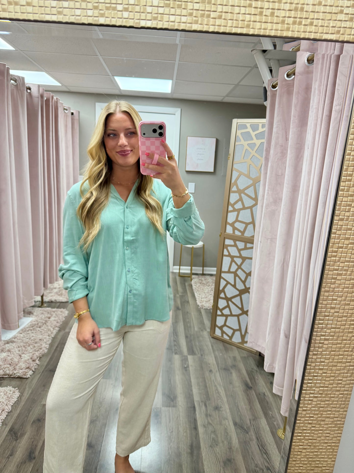 Flowy Lightweight Button Up