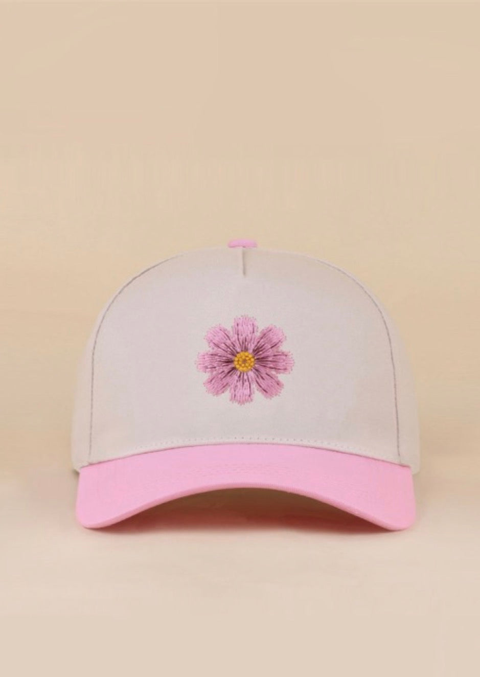 Flower Two Tone Hat