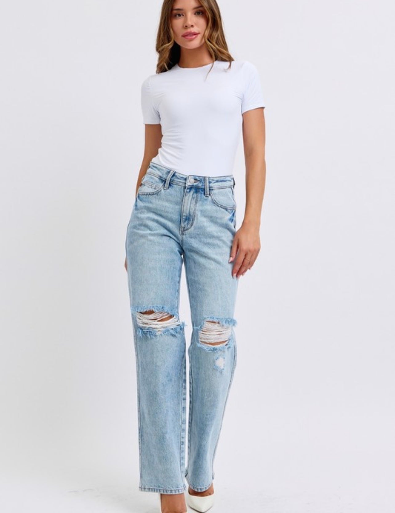 Judy Blue Rigid Magic 90’s Destroy Straight Jean