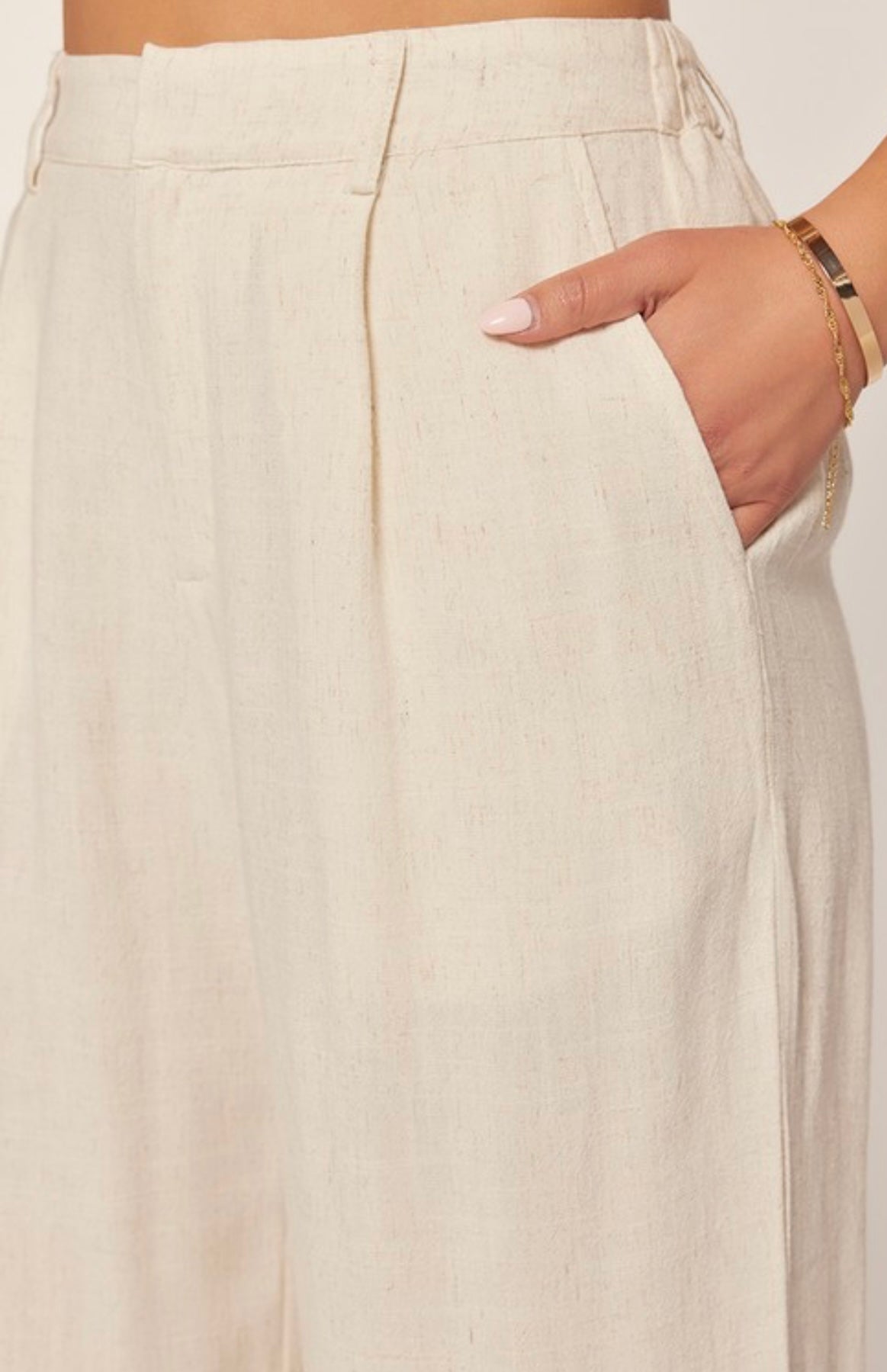 Linen Wide Leg Pant
