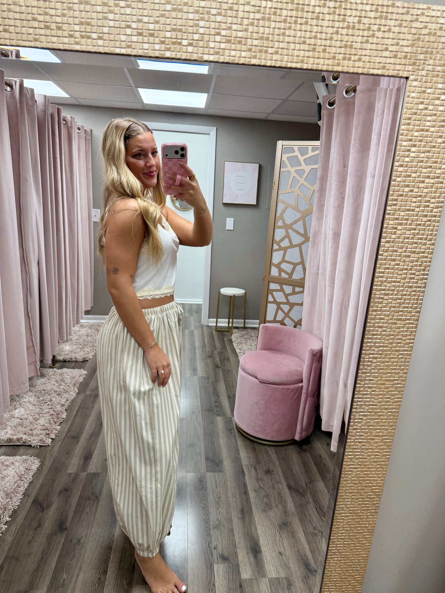 Stripe Balloon Pant