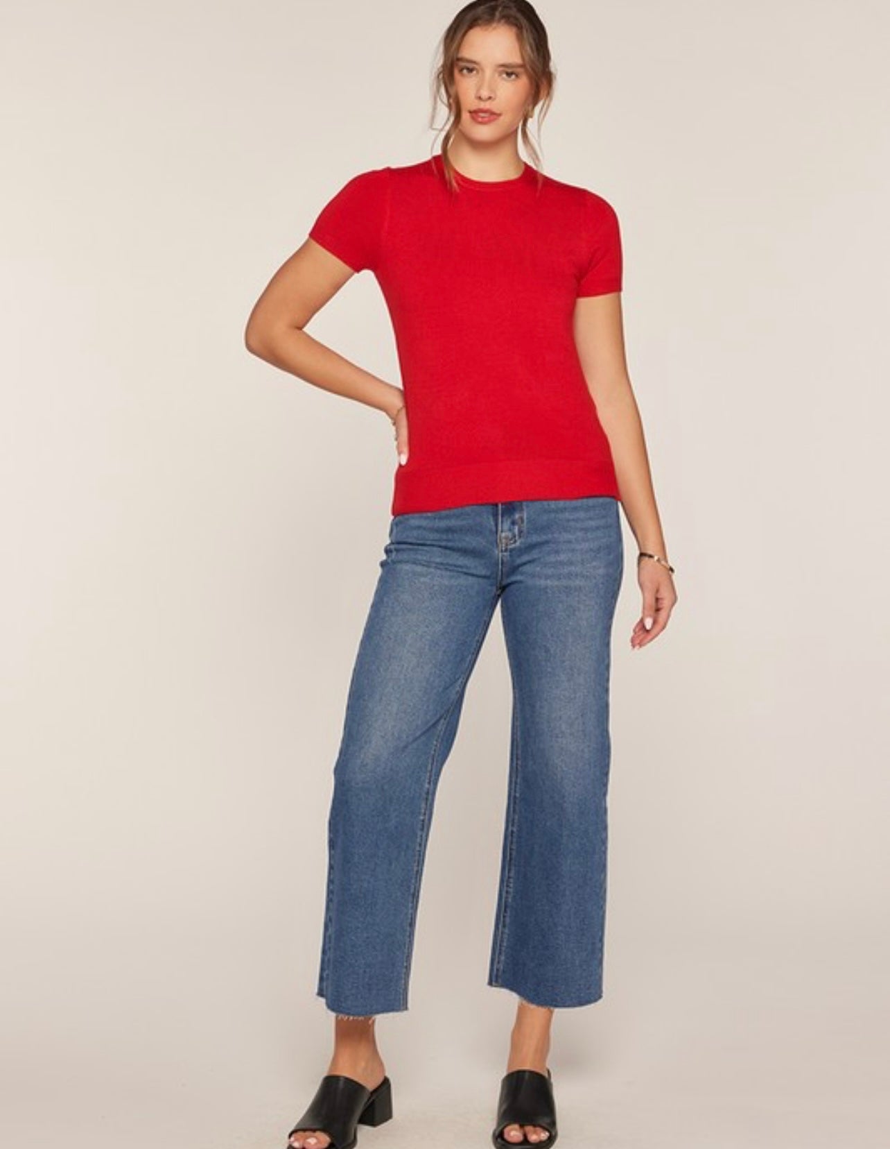 Soft Touch Short Sleeve Sweater