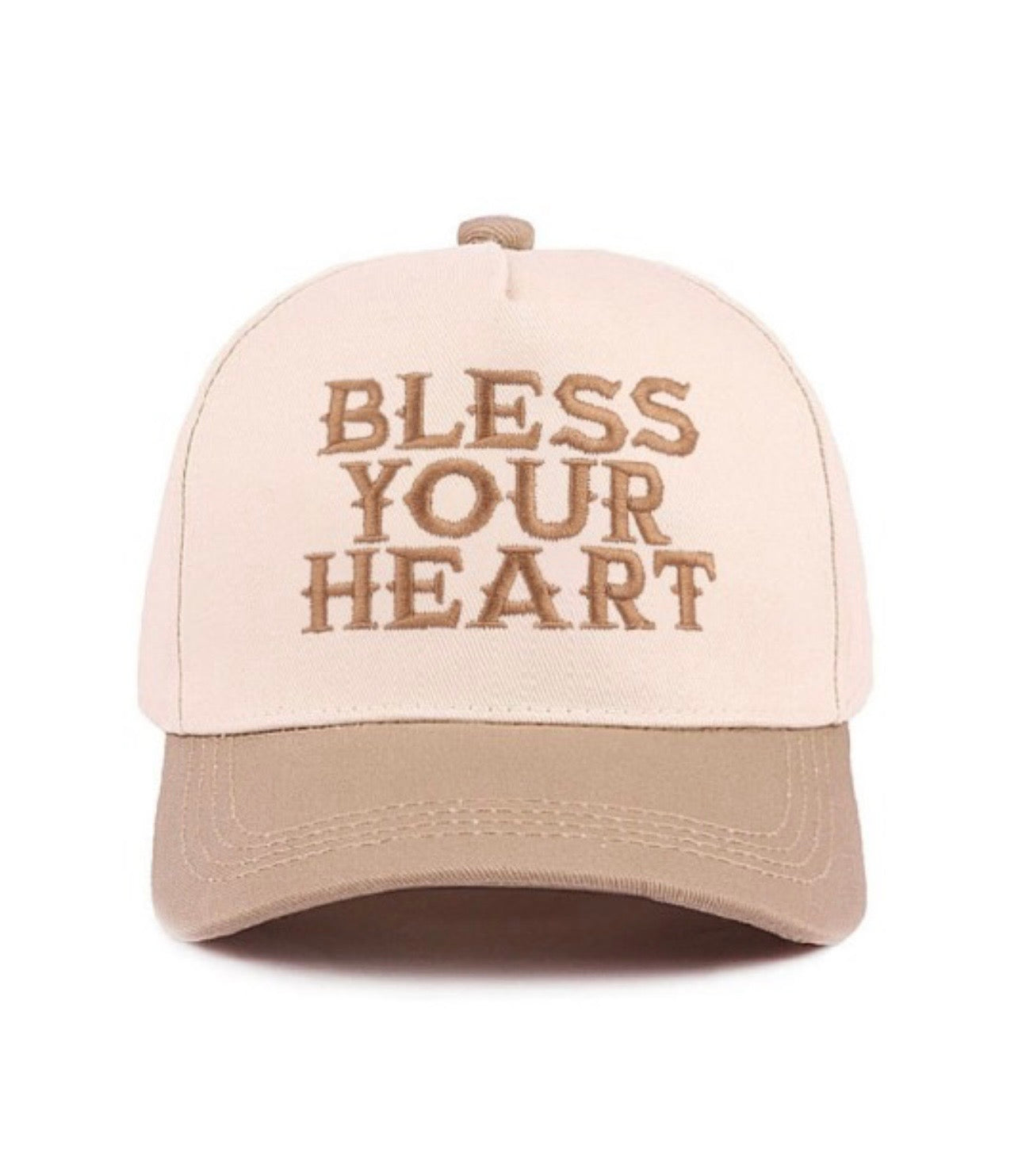 “Bless Your Heart” Two Tone Hat
