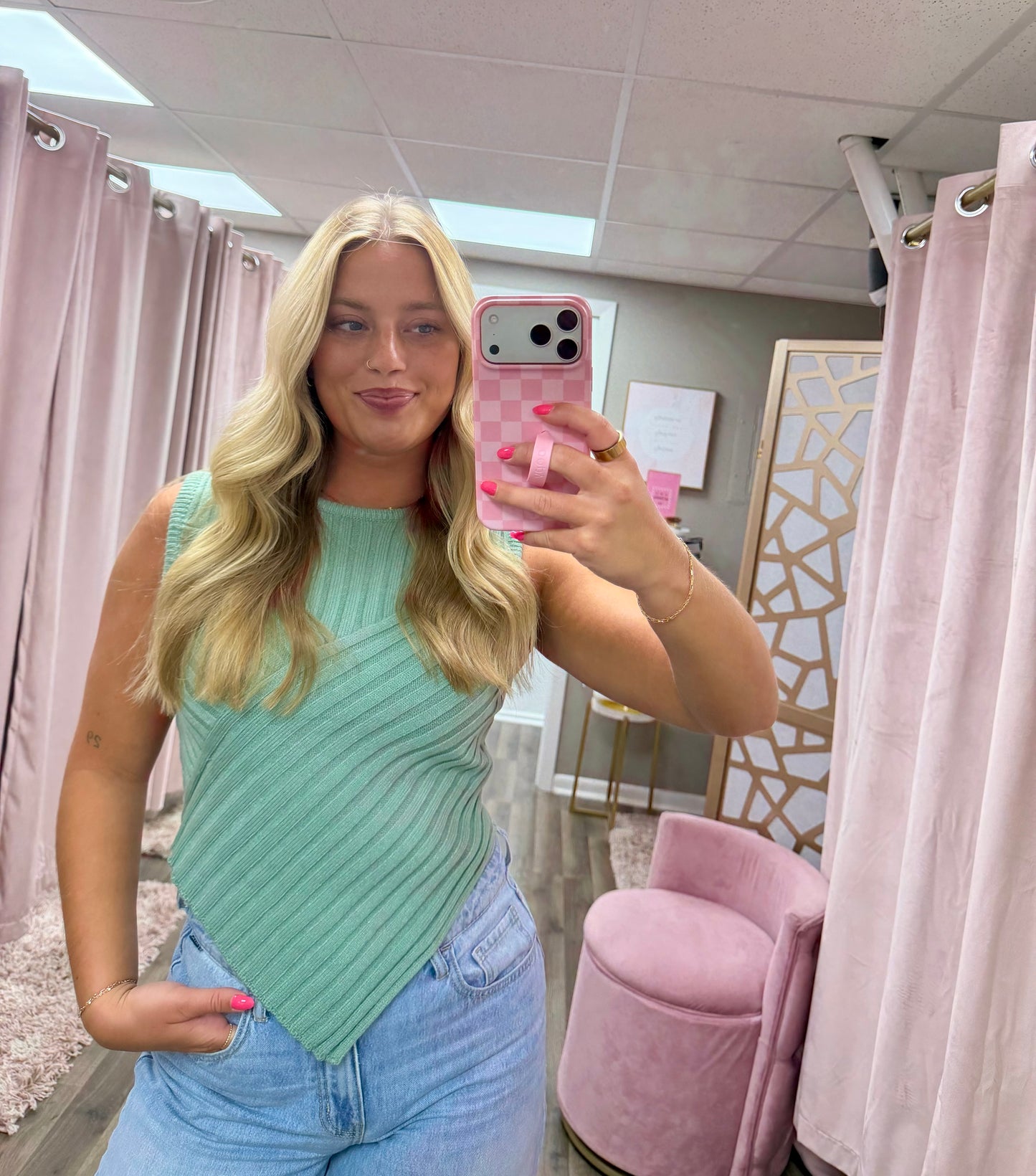 V Front Sweater Top
