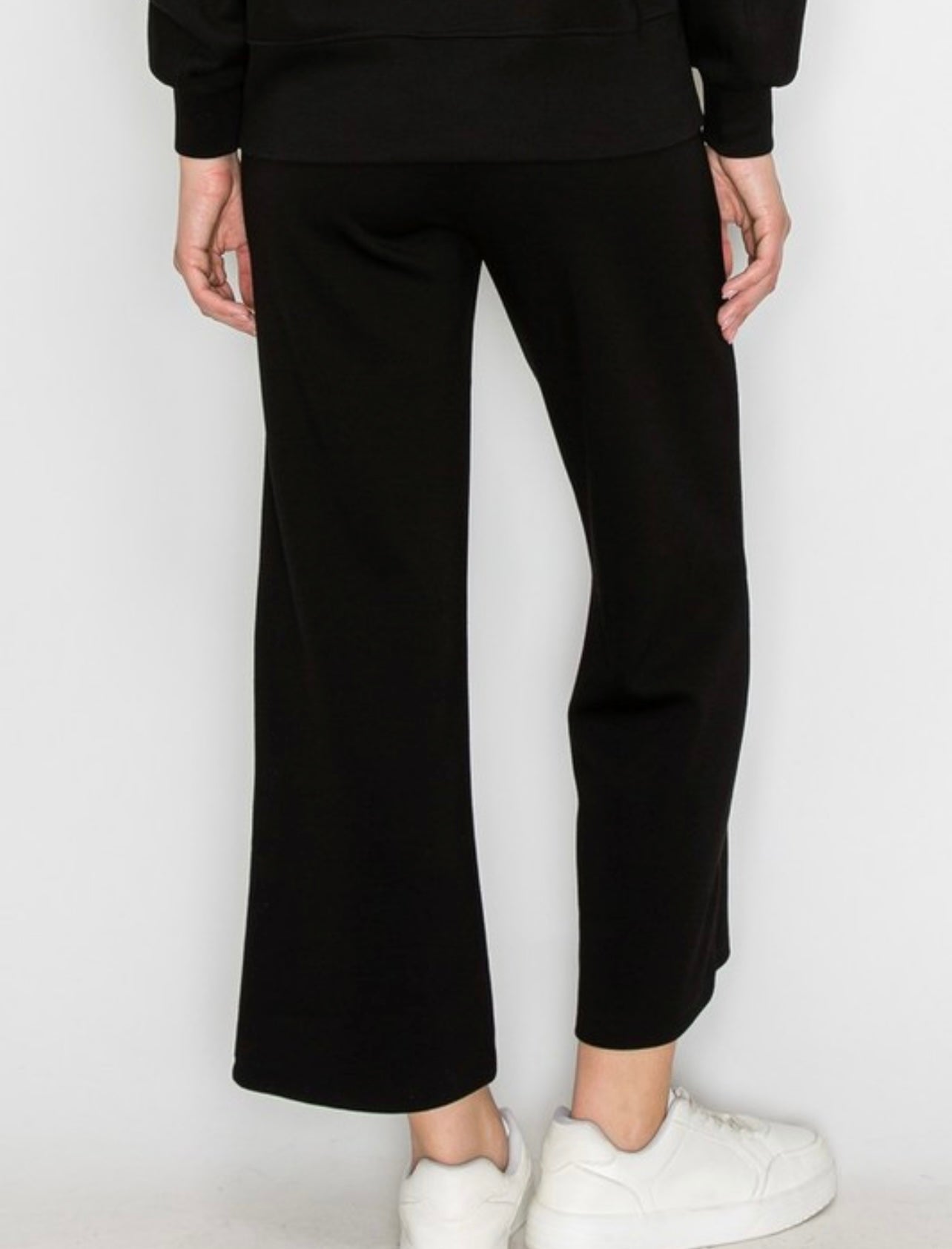 High Rise Cropped Straight Pant