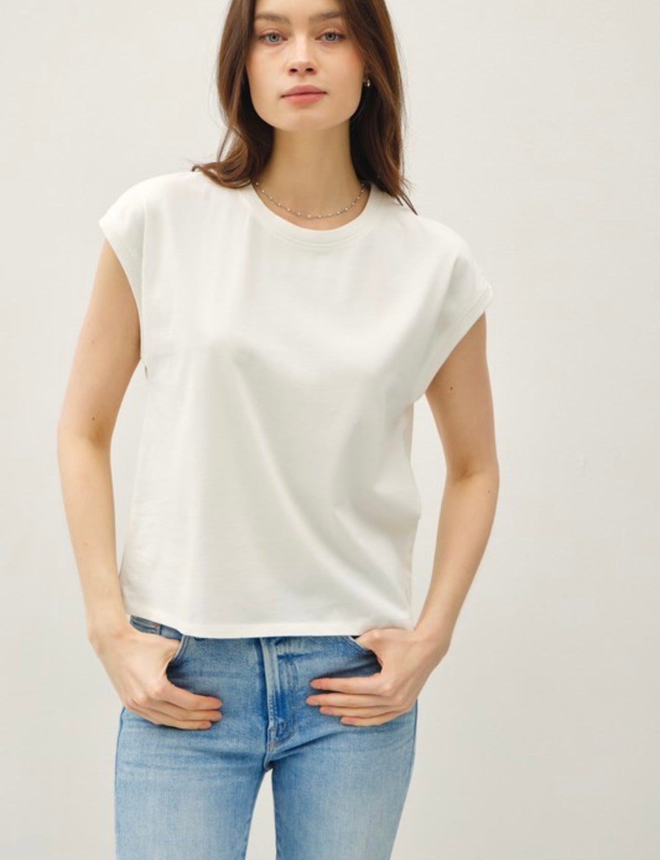 Basic Cap Sleeve Tee