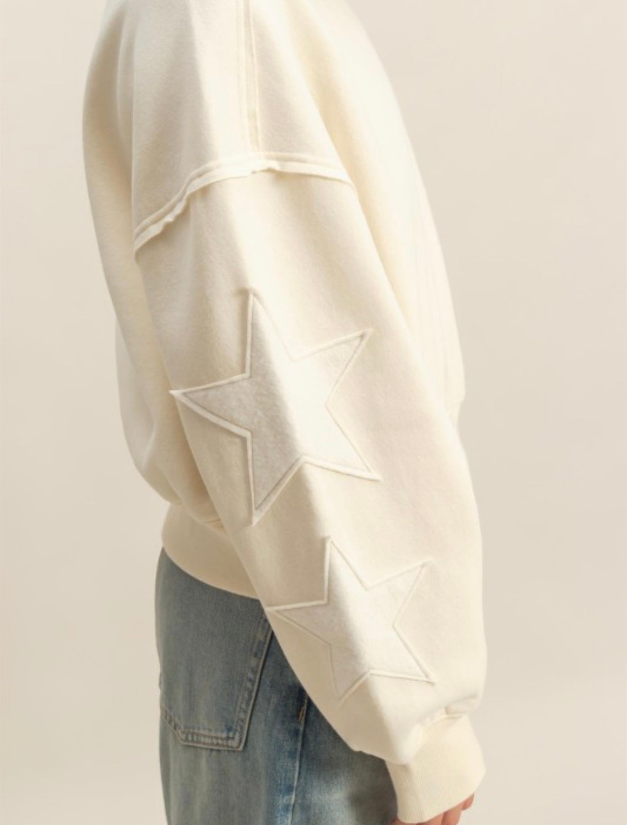 Star Patch Crewneck Sweatshirt