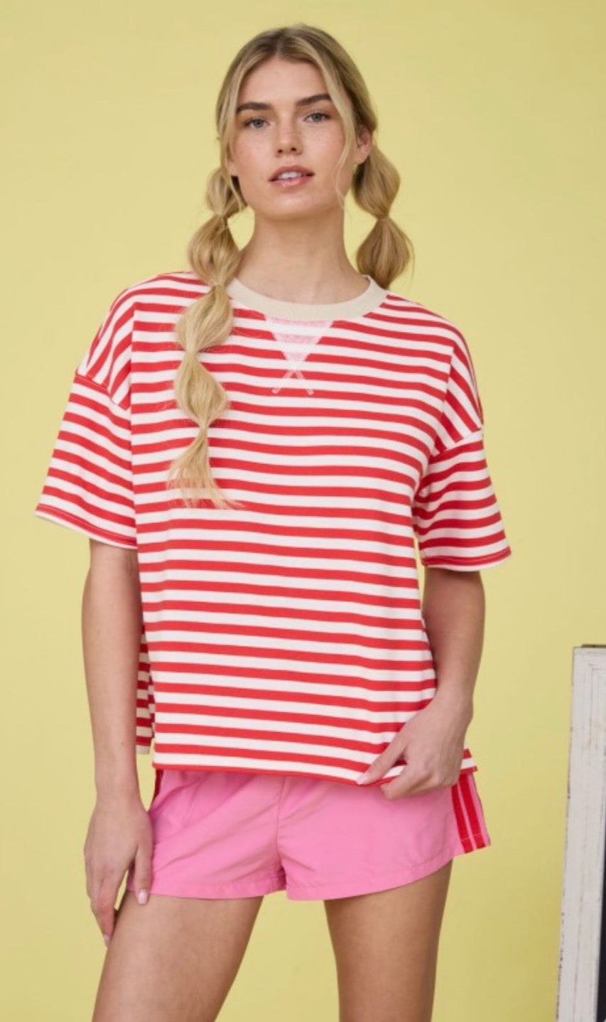 Stripe Colorblock T-Shirt