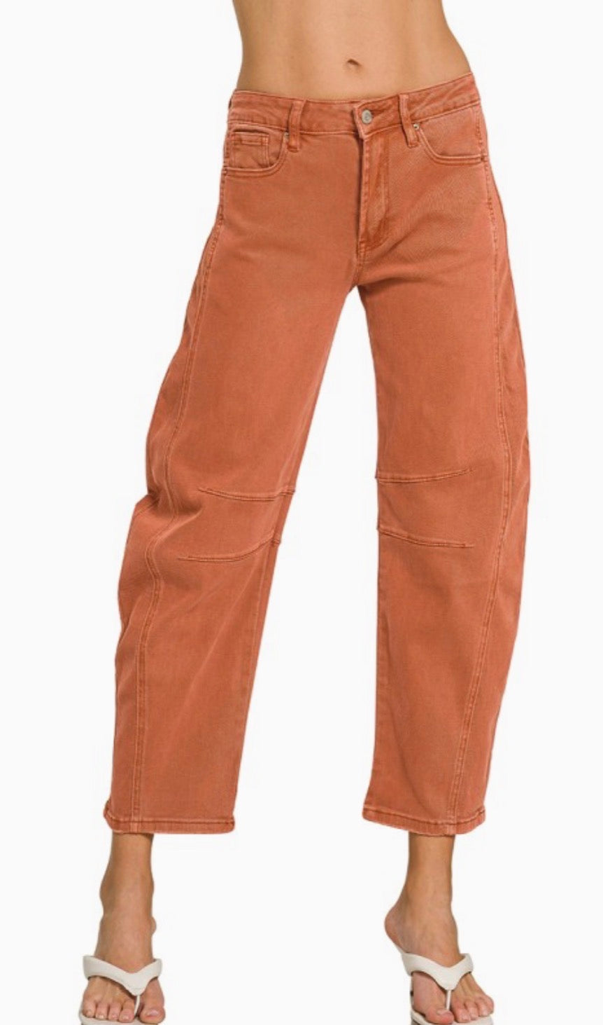 Barrel Leg Denim Pant