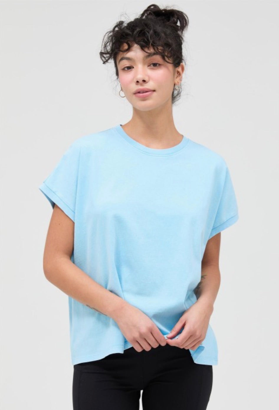 Mineral Wash Cap Sleeve Tee