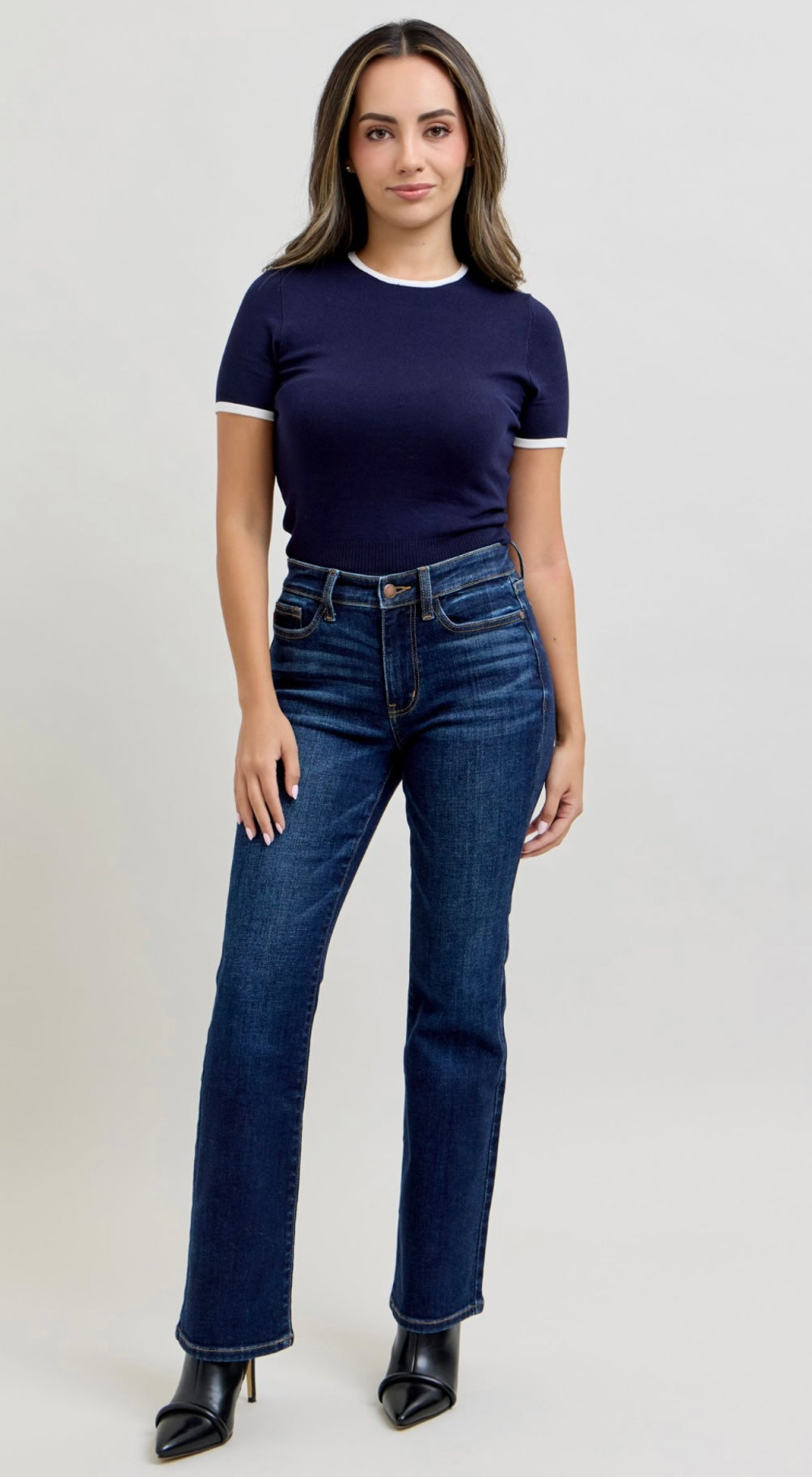 Judy Blue Petite Dark Wash Bootcut Jean