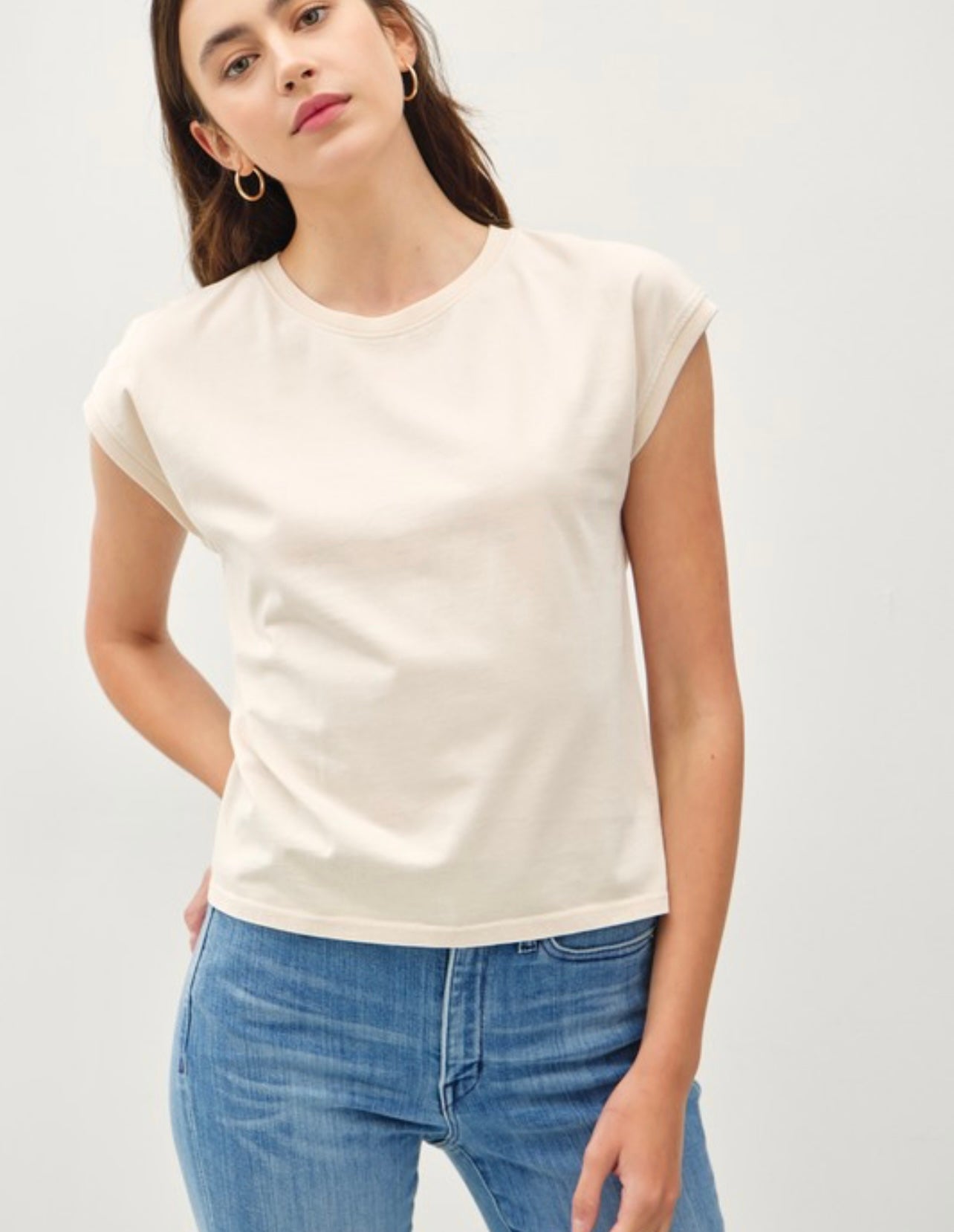 Basic Cap Sleeve Tee