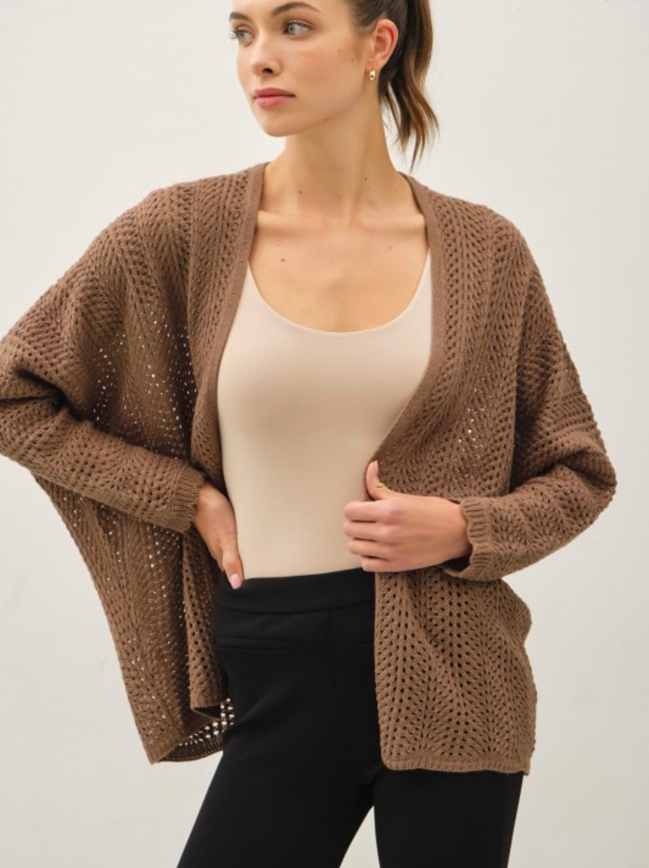 Chunky Dolman Sleeve Cardigan