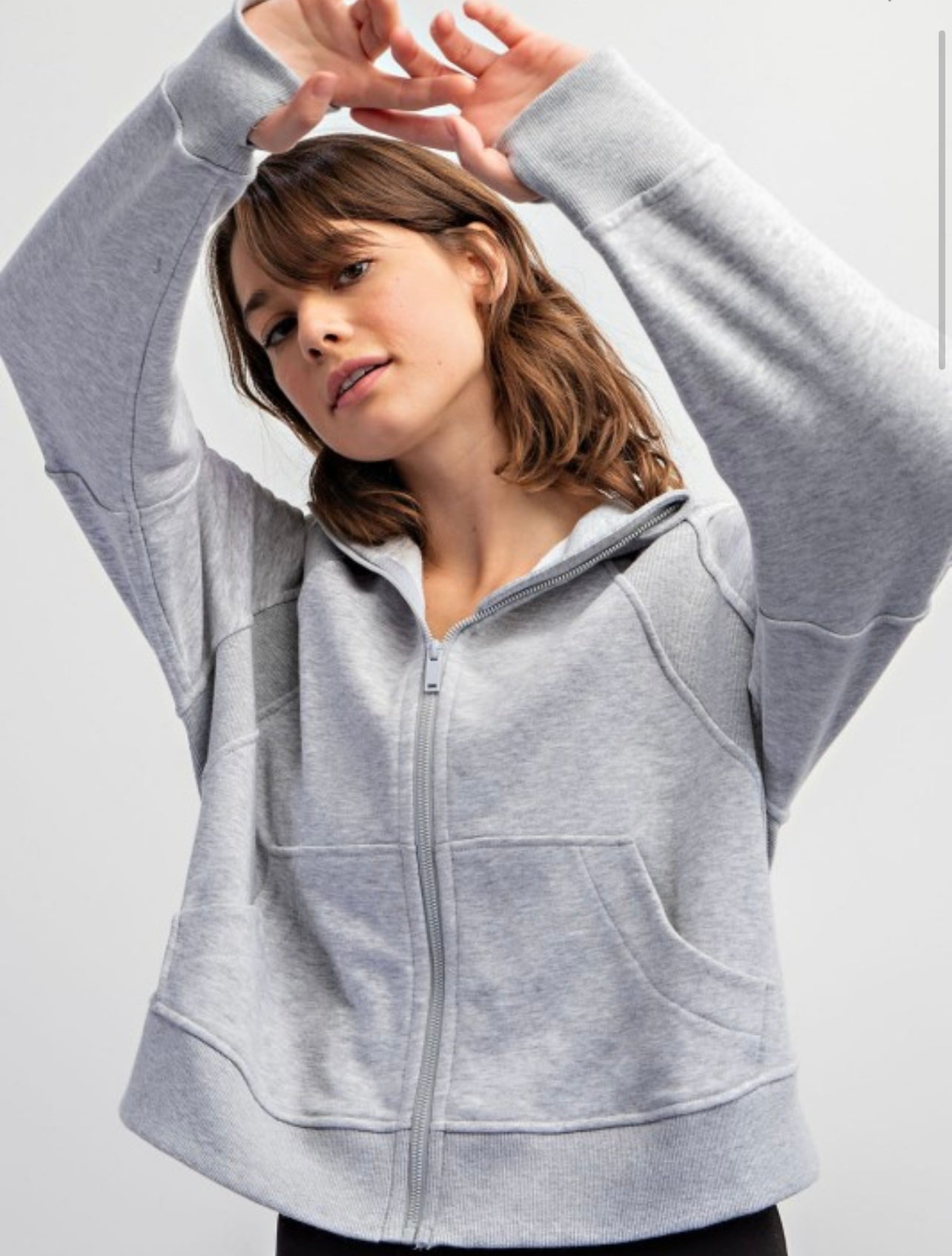 Cropped Hoodie Jacket