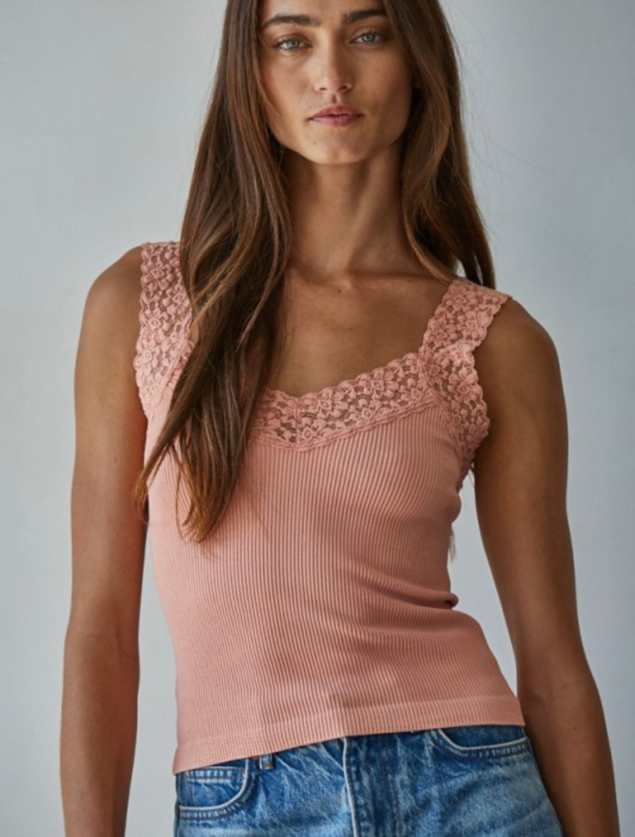 Lace Trim Tank