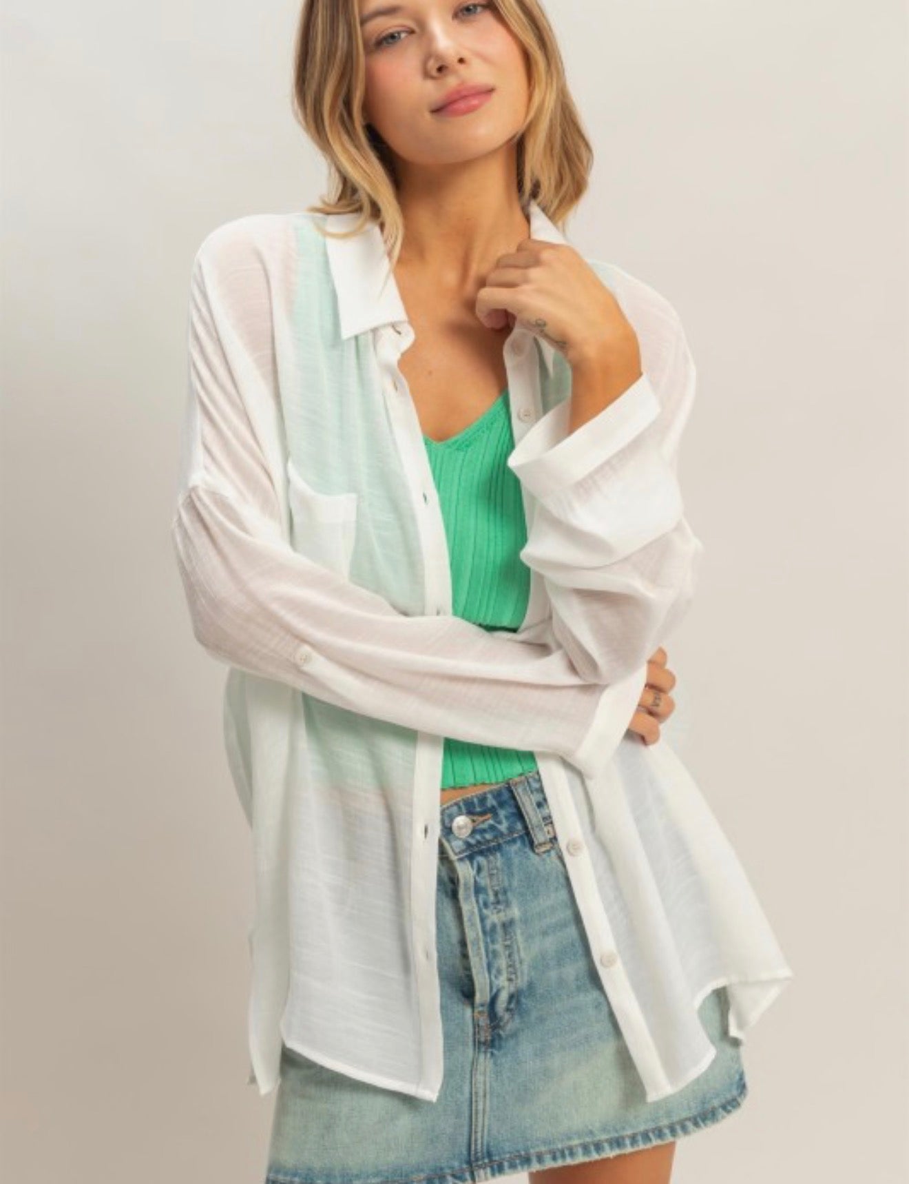 Button Down Blouse