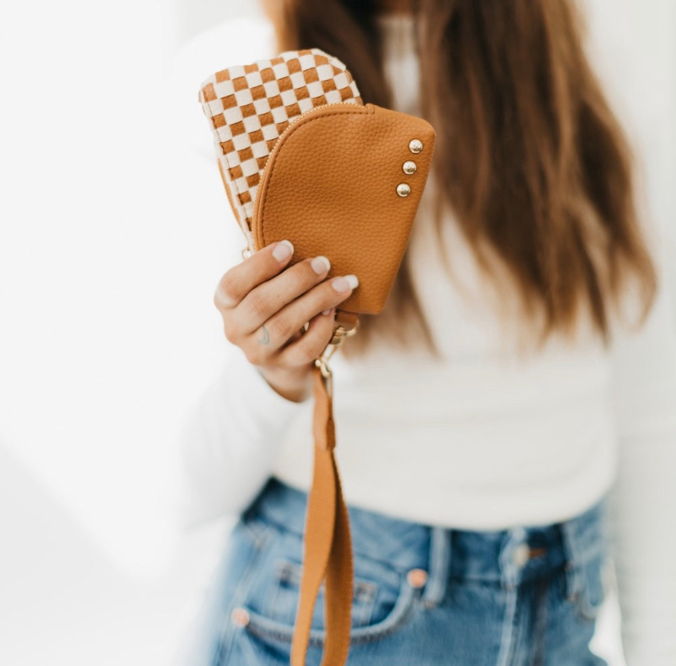 Woven Dual Pouch Wristlet