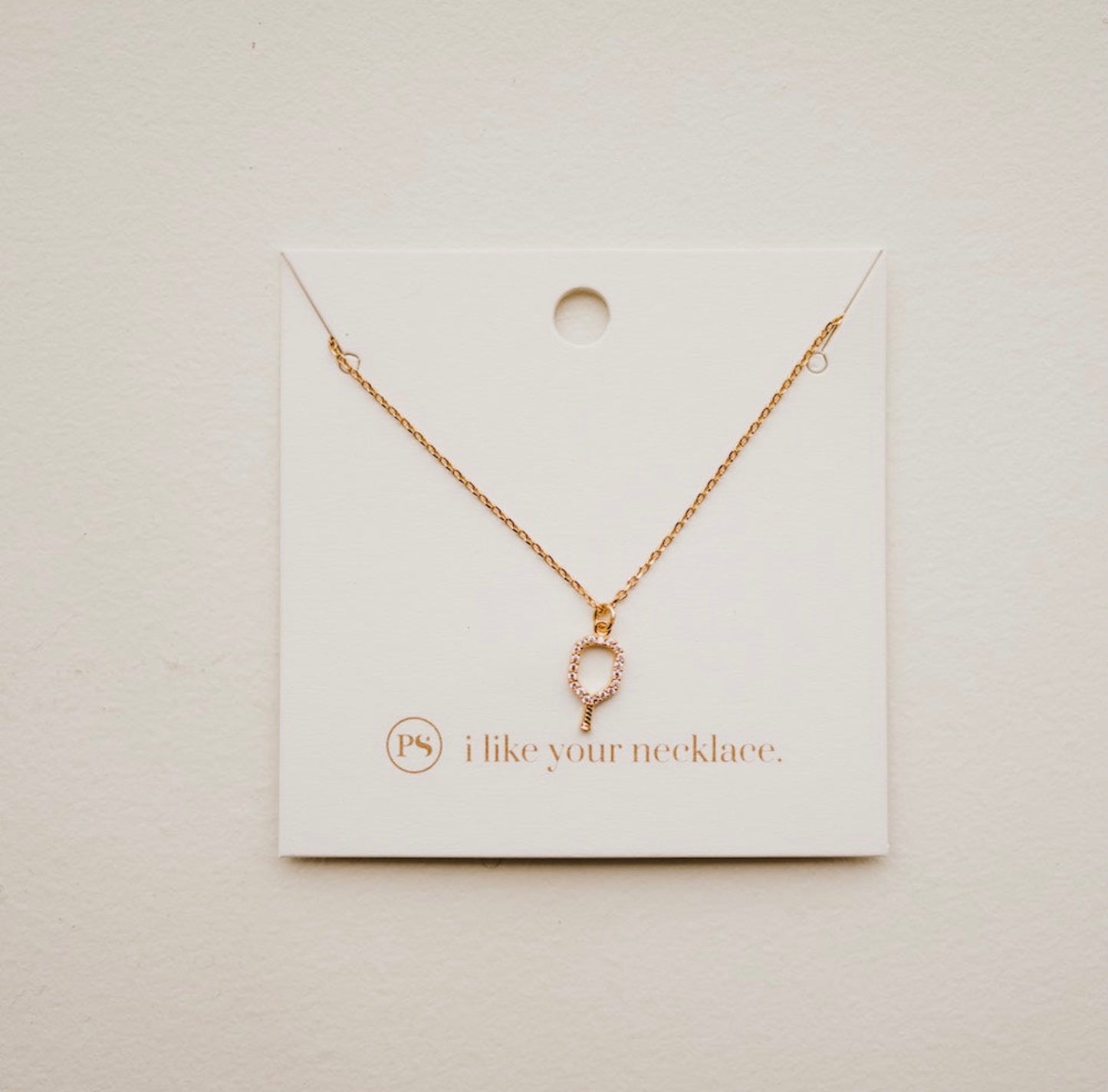 Pickleball Pendant Necklace