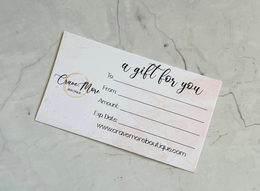 Crave More Boutique Gift Card