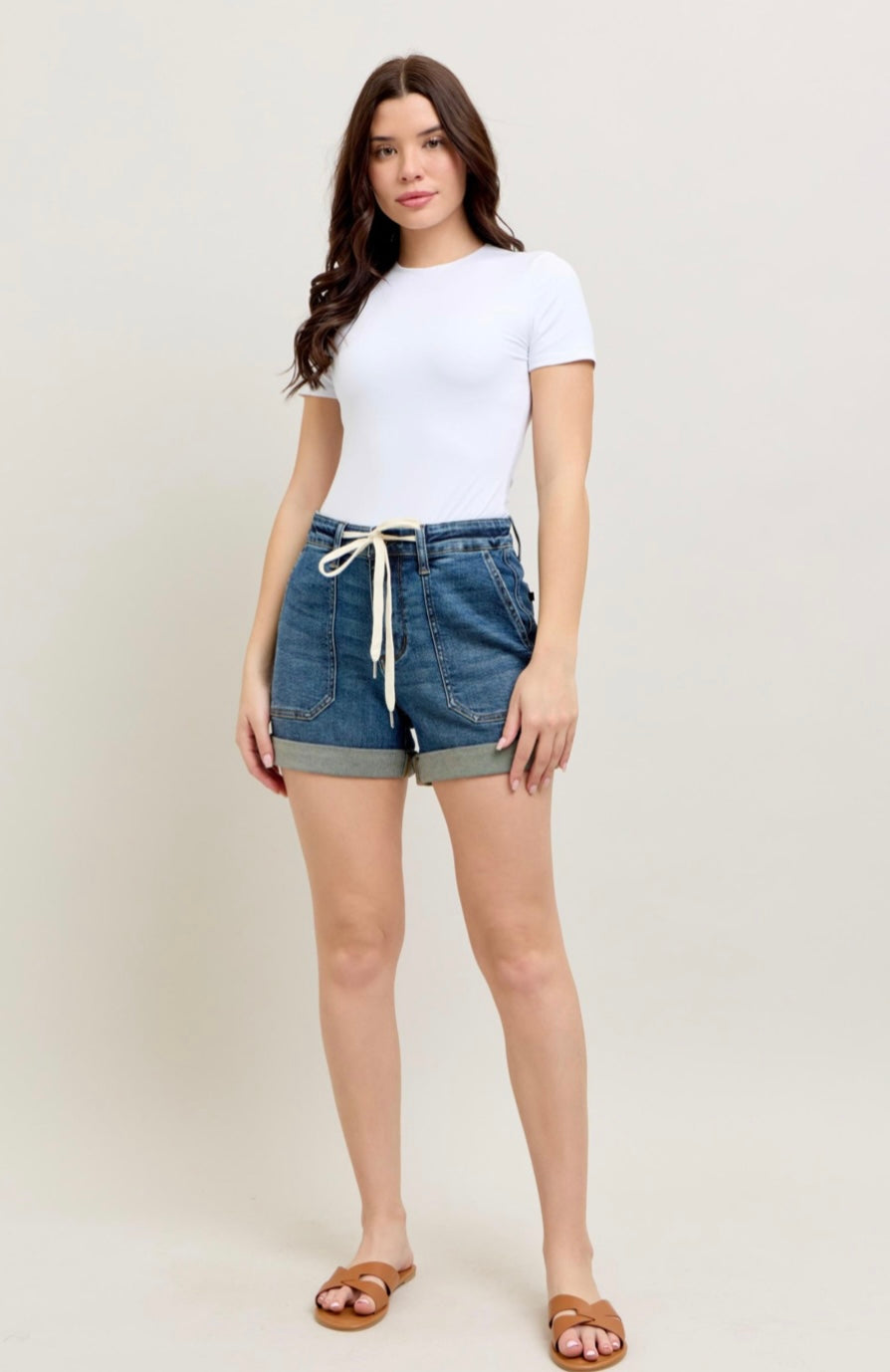 Judy Blue Cuff Jogger Shorts