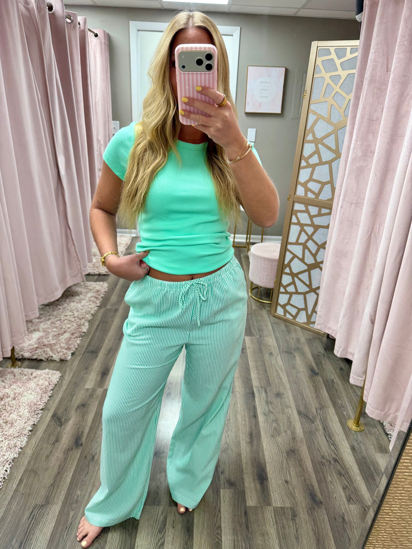 Striped Wide Leg Pant