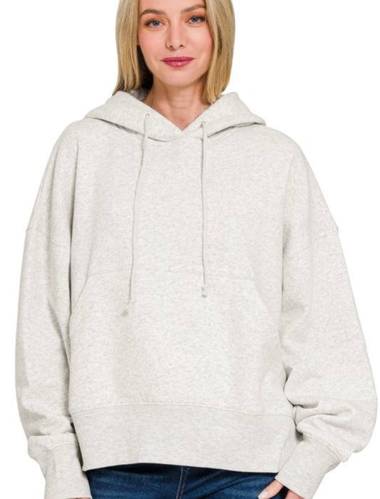 Oversized Fleece Pocket Hoodie