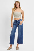 Risen Mid Rise Crop Jeans