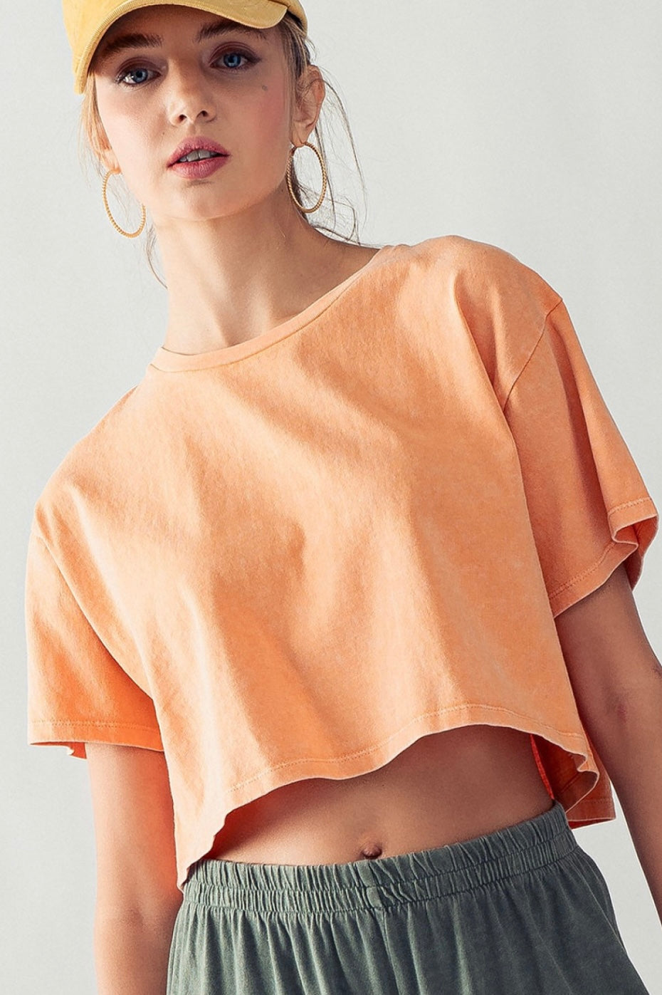 Mineral Wash Crop Tee