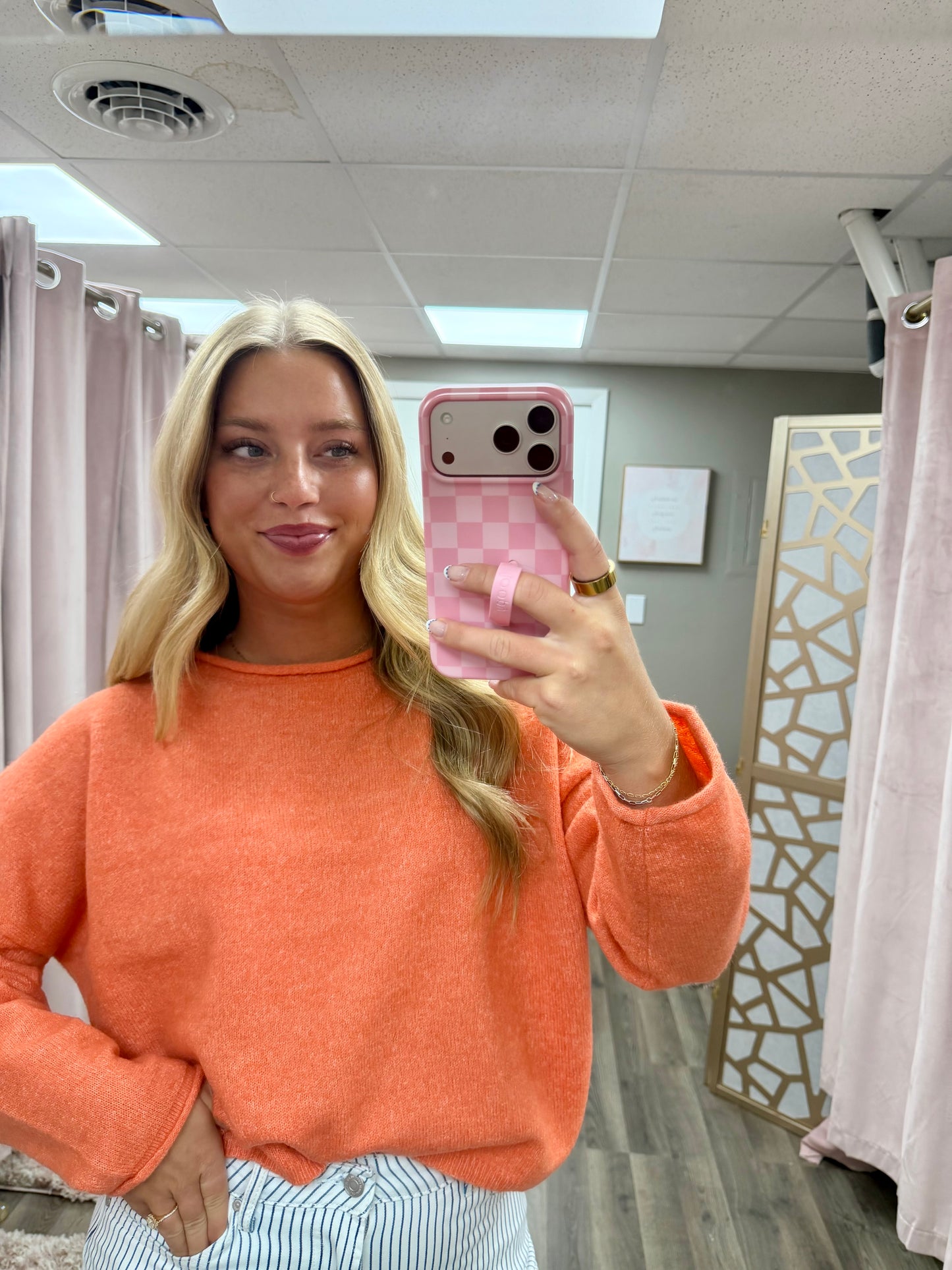 Rolled Neck Pullover Top