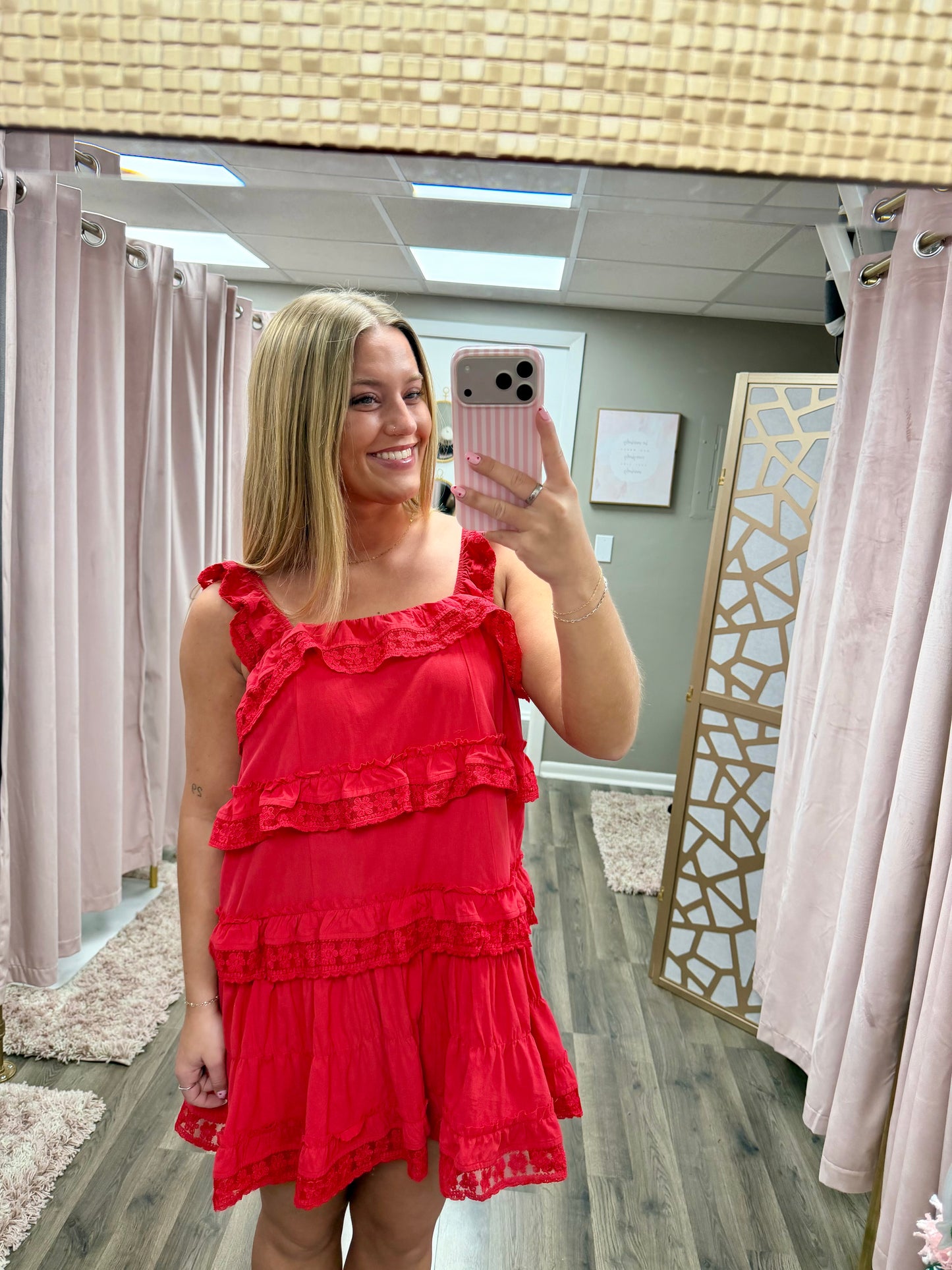 Ruffle Tiered Mini Dress