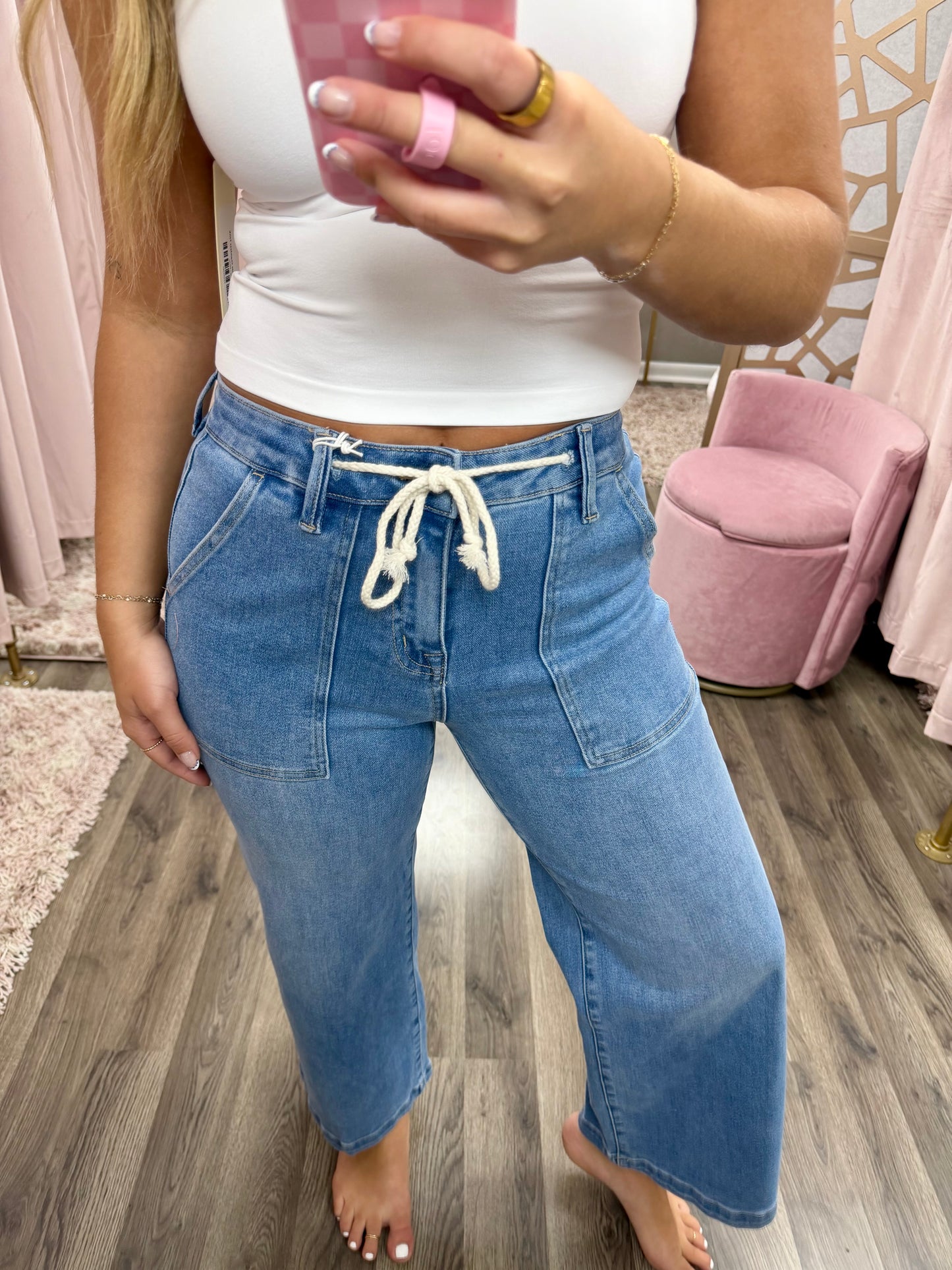 Bayeas Briar High Rise Wide Leg Jean