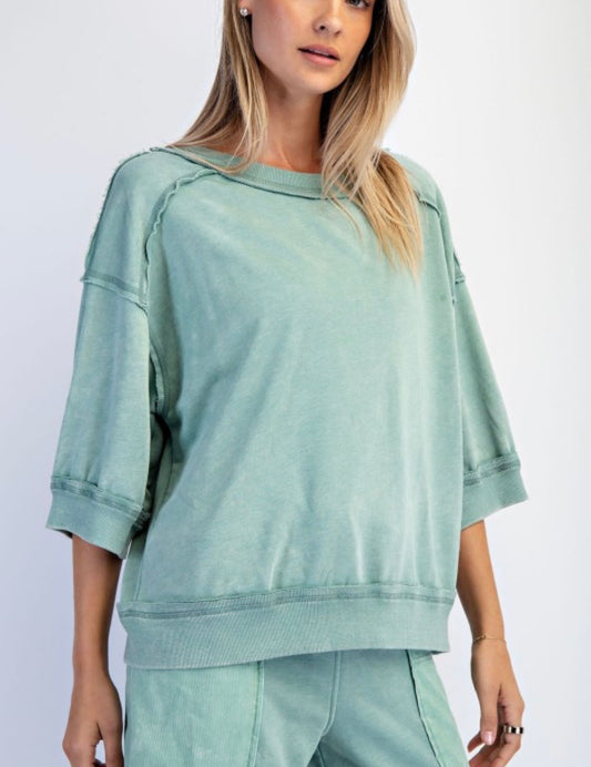 Terry Short Sleeve Top