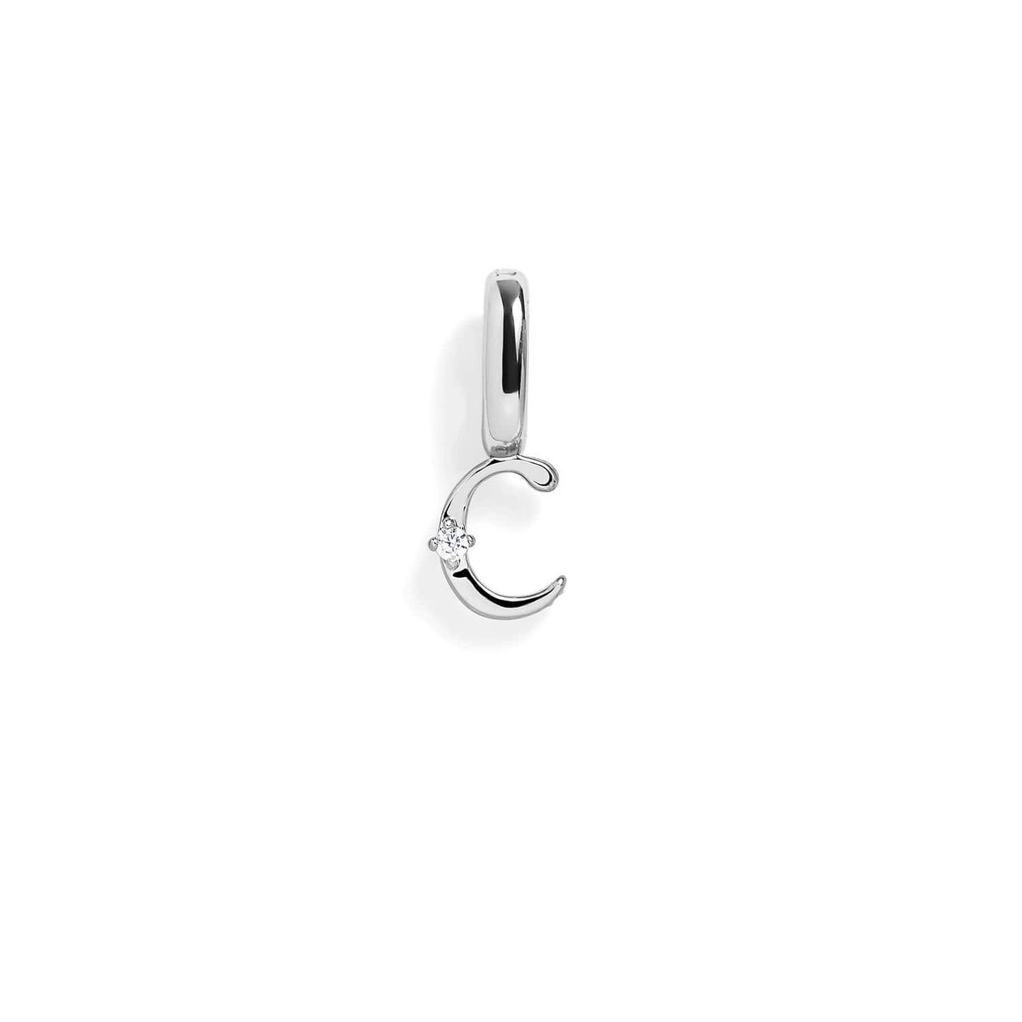 Letter Charm: Silver / U