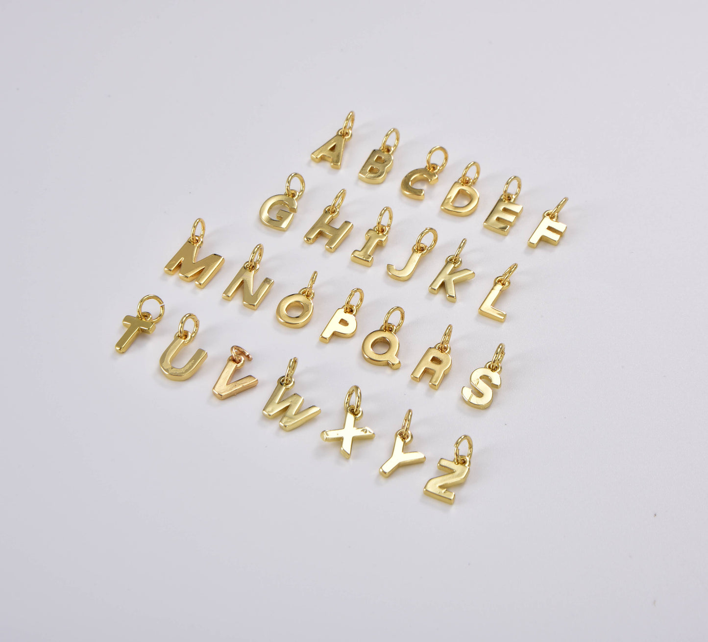 Gold Filled Personalized Initial Letter Charm, Gift CP1242: N