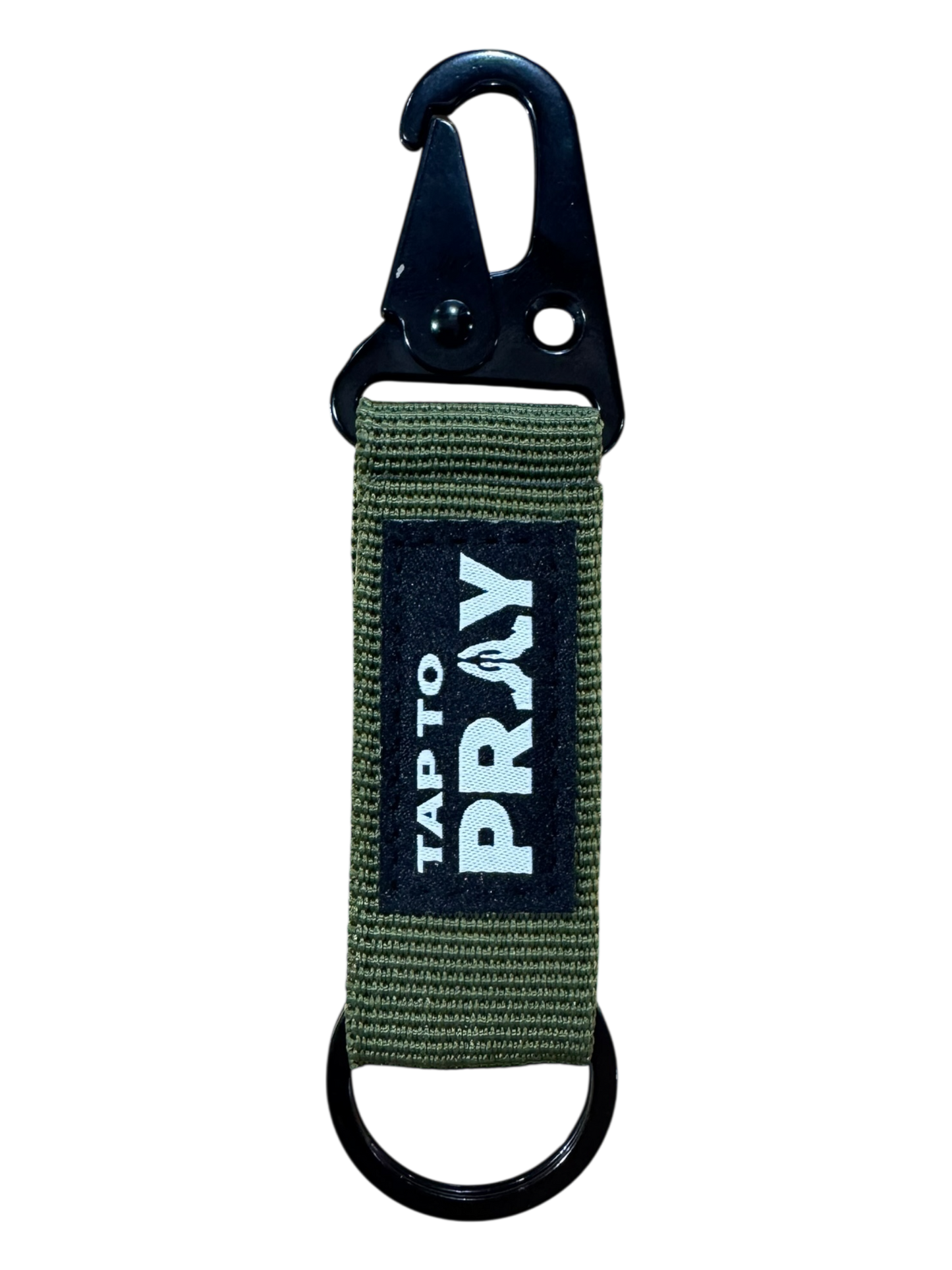 Tap to Pray Tactical Carabiner Keychain
