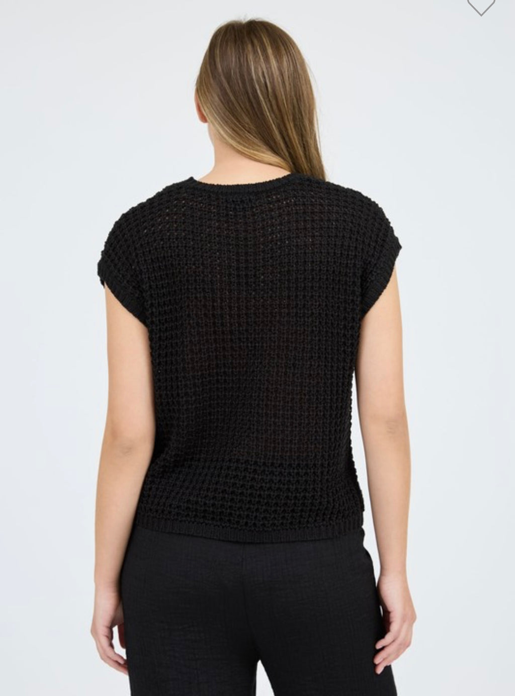 Crochet Knit Batwing Sweater Top