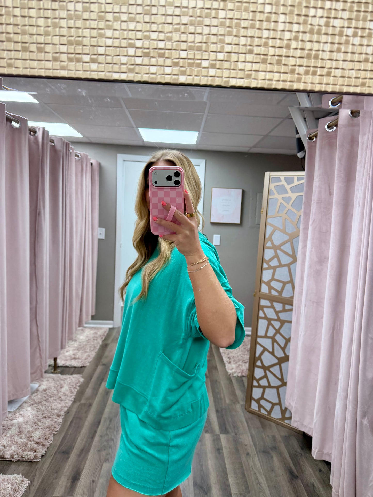 Mineral Wash Casual Tee & Short Set