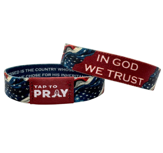 Tap To Pray™ Wristbands - Patriot: