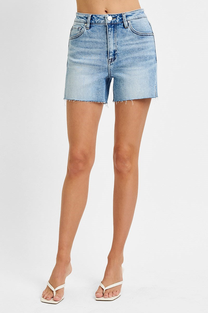 Risen High Rise Raw Cut Shorts