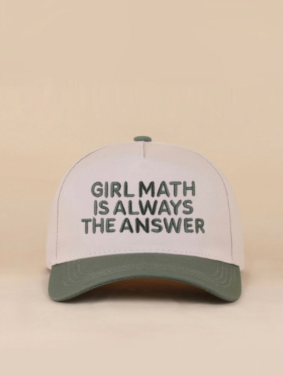 Girl Math Two Tone Hat