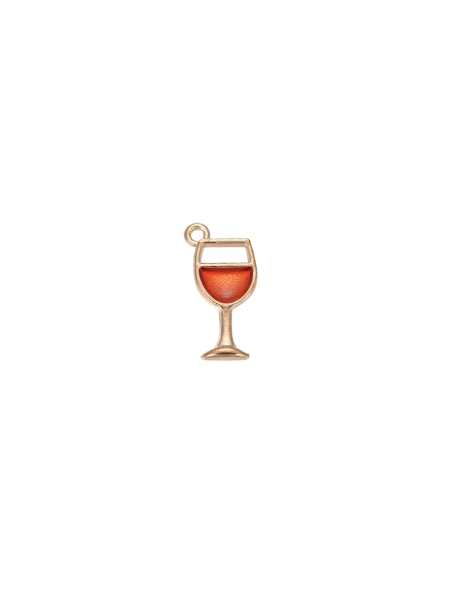 Gold Wine O'Clock Charm