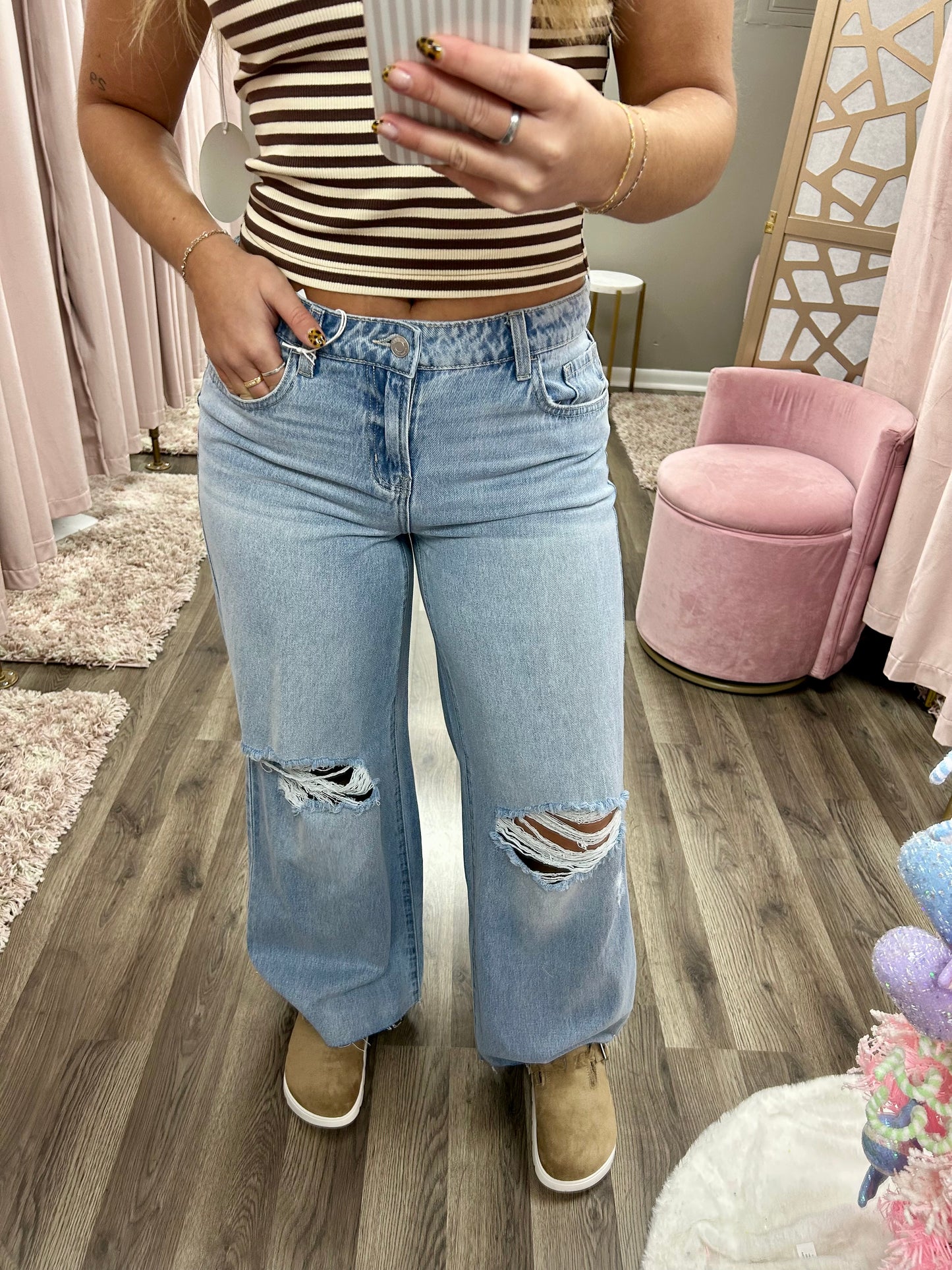 Cello Low Rise Wide Leg Jean