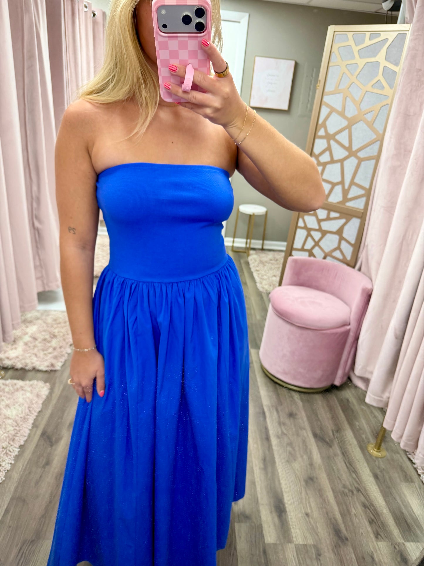 Strapless Top Maxi Dress