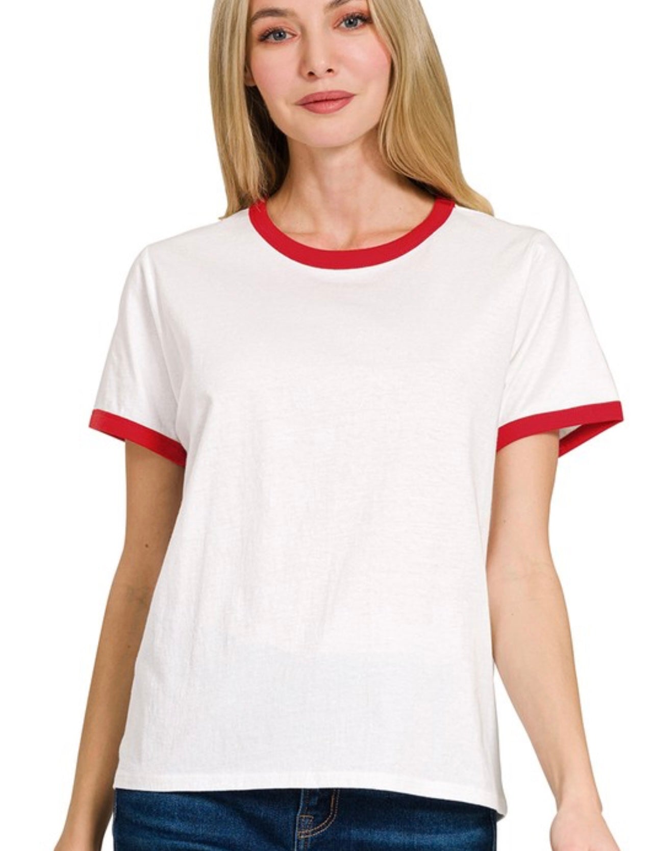 Contrast Seam Tee